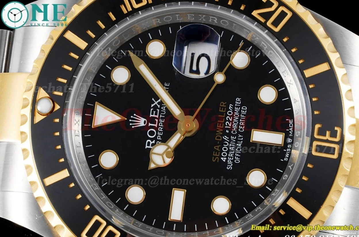 SeaDweller Black Dial 126603 SS VR3235 43mm YG APF 0319